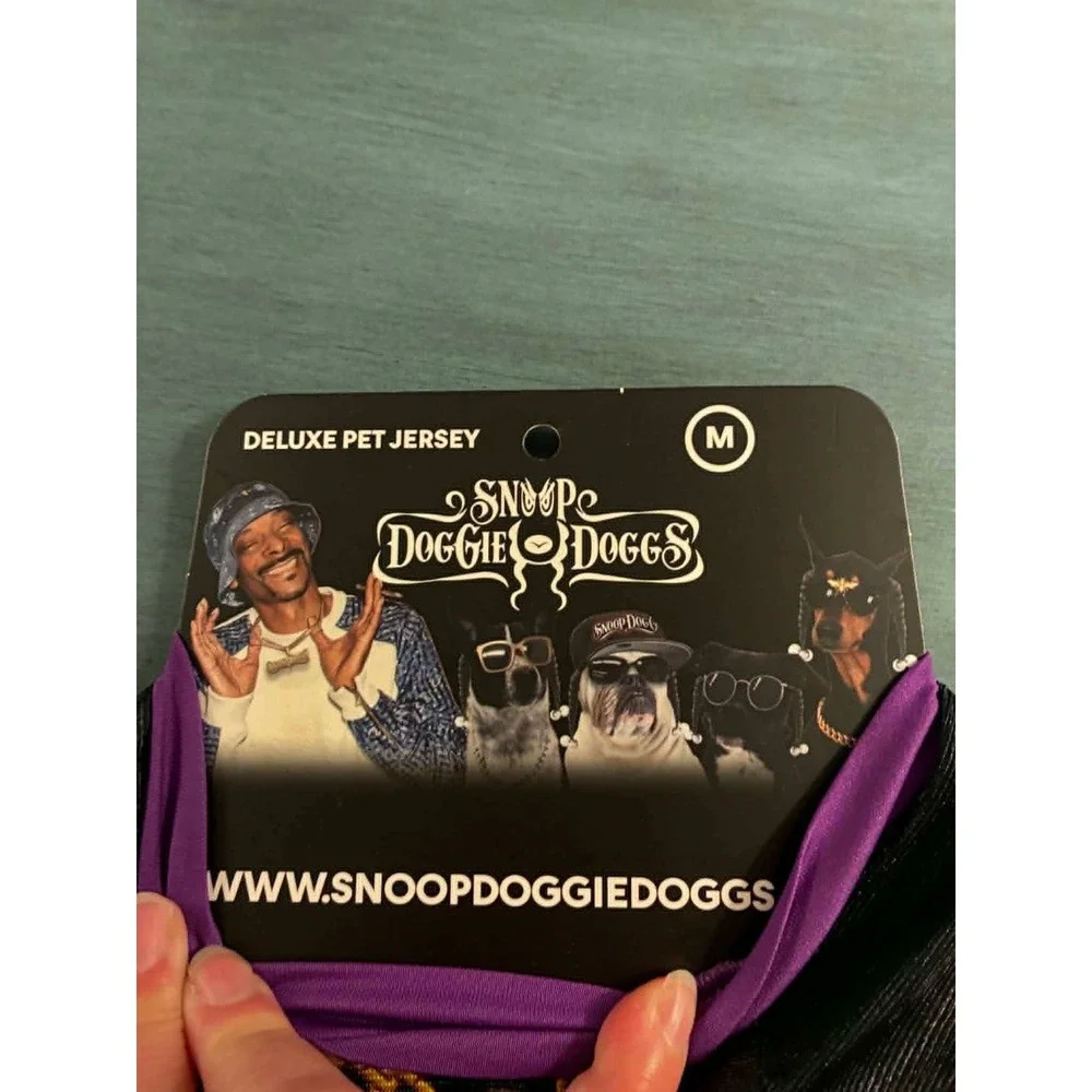 Snoop Doggie Doggs Pet Jersey Medium Black New Deluxe Dogg 20 Mesh Shirt